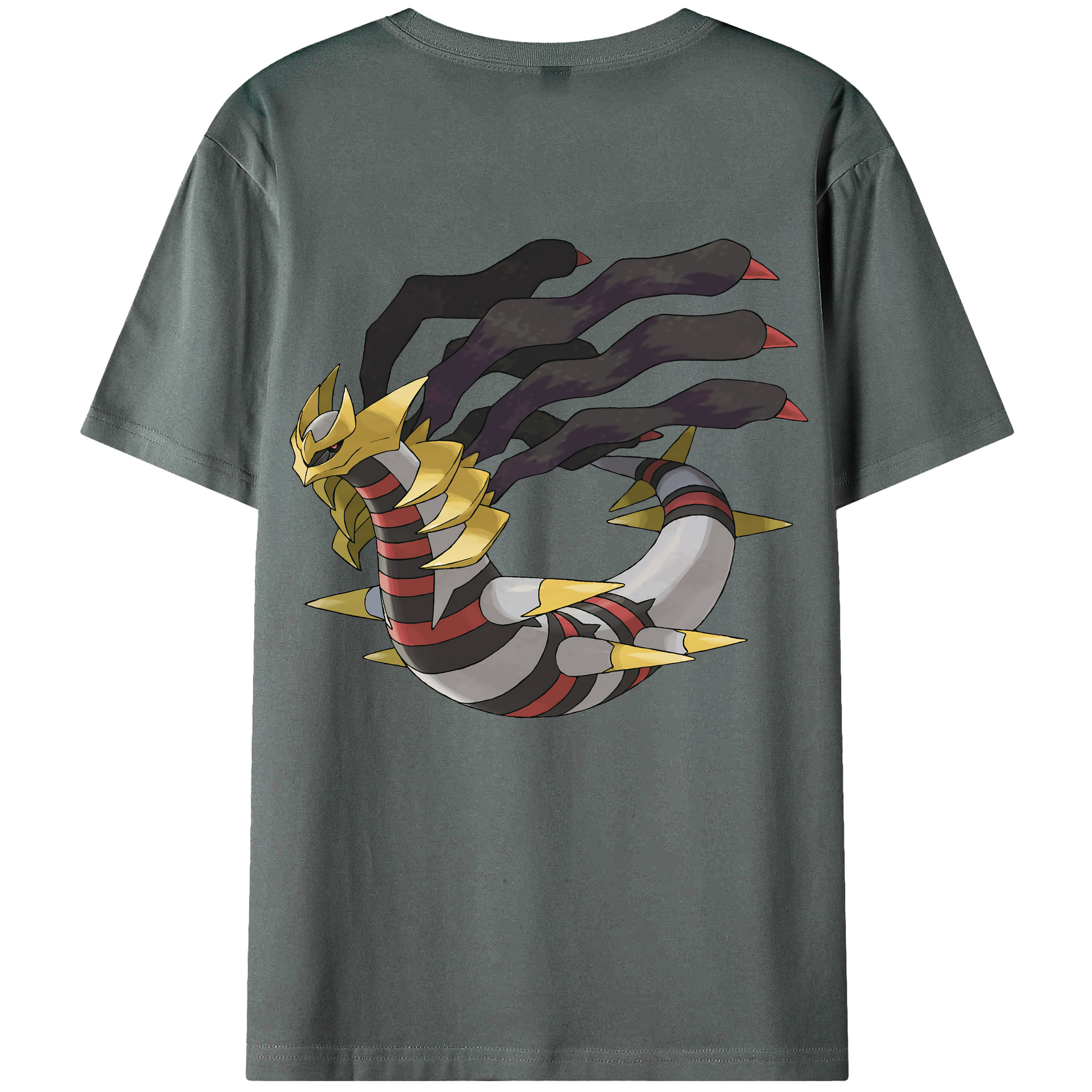 （画像用） ポケットモンスター Pokémon 綿100％ メンズ半袖Tシャツ（バックプリント） 通気性